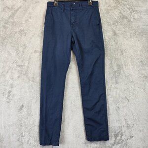 7 For All Mankind Pants Mens 30 Navy Blue Slim Fit Stretch Chino Casual Cotton